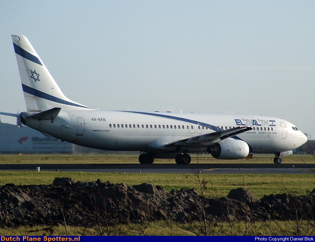 4X-EKB Boeing 737-800 El Al Israel Airlines by Daniel Blok