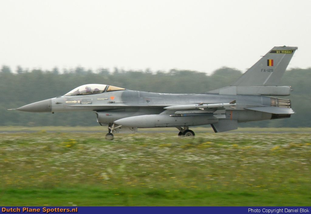 FA-129 General Dynamics F-16 Fighting Falcon MIL - Belgium Air Force by Daniel Blok