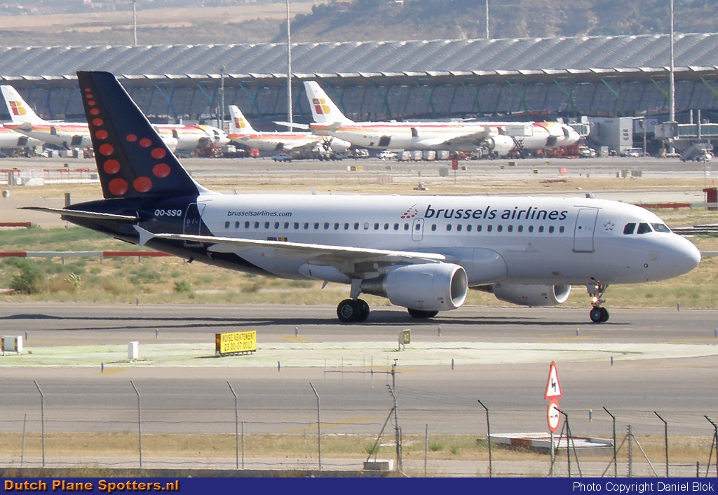 OO-SSQ Airbus A319 Brussels Airlines by Daniel Blok