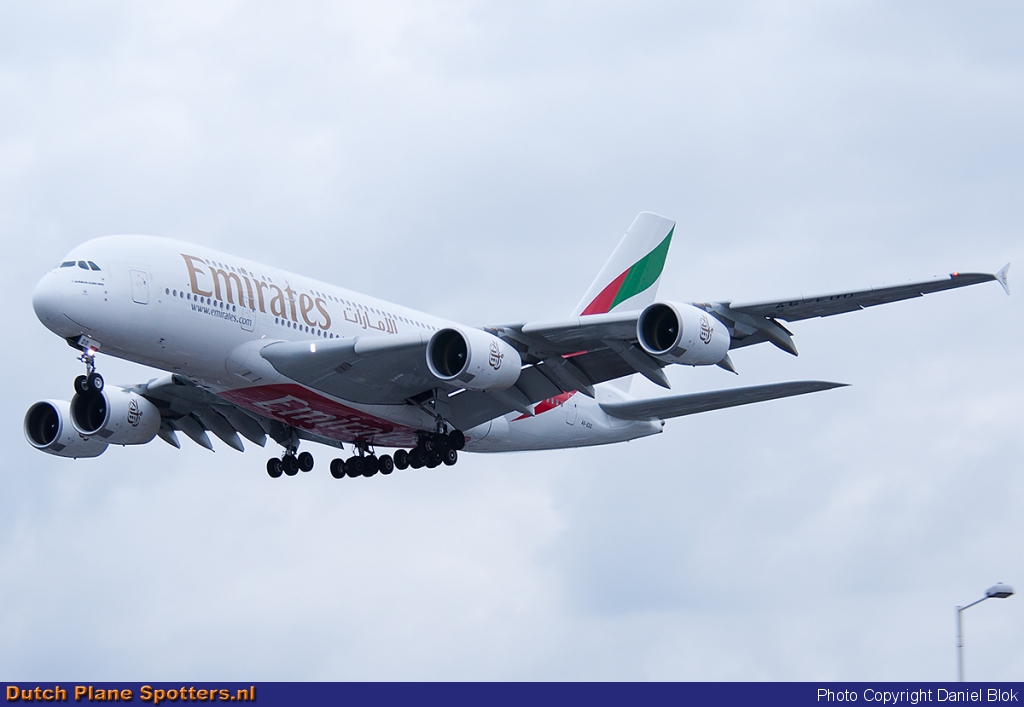 A6-EDD Airbus A380-800 Emirates by Daniel Blok