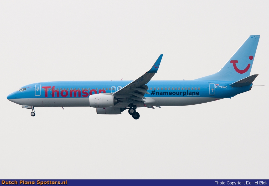G-TAWC Boeing 737-800 Thomsonfly by Daniel Blok
