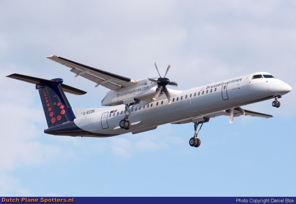 G-ECOH Bombardier Dash 8-Q400 Flybe (Brussels Airlines) by Daniel Blok