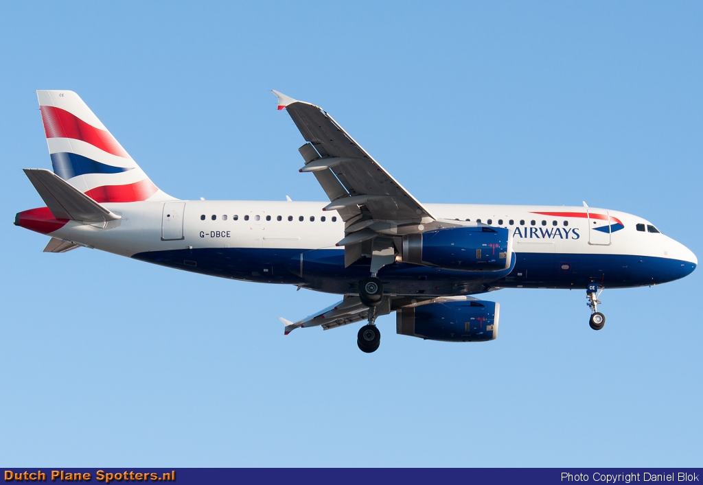 G-DBCE Airbus A319 British Airways by Daniel Blok