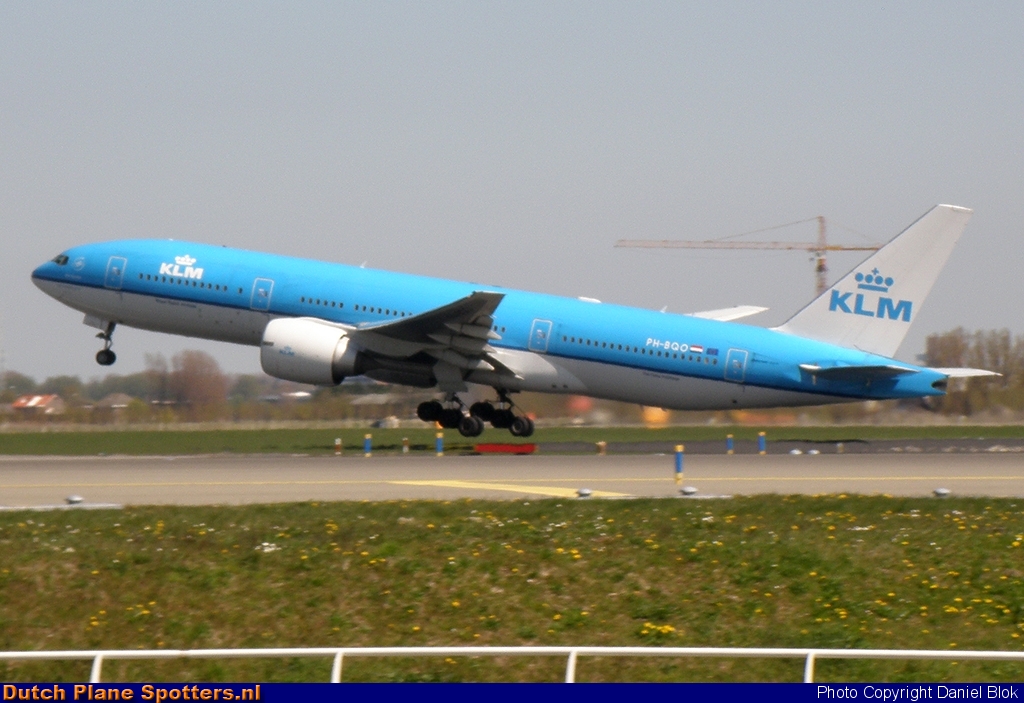 PH-BQO Boeing 777-200 KLM Royal Dutch Airlines by Daniel Blok