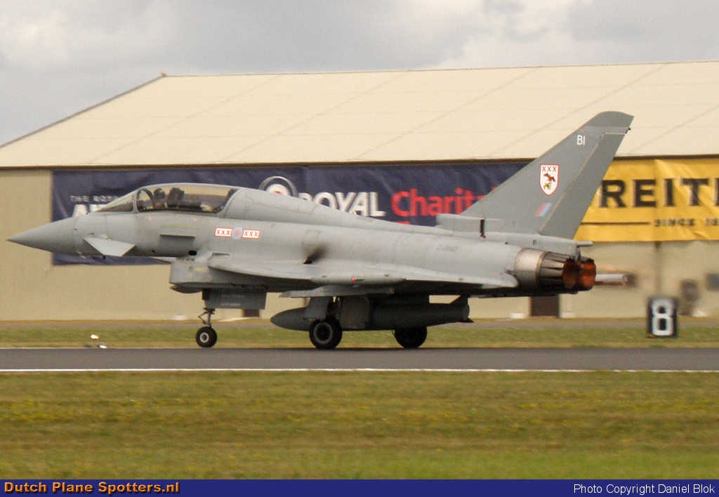ZJ810 Eurofighter Typhoon MIL - British Royal Air Force by Daniel Blok