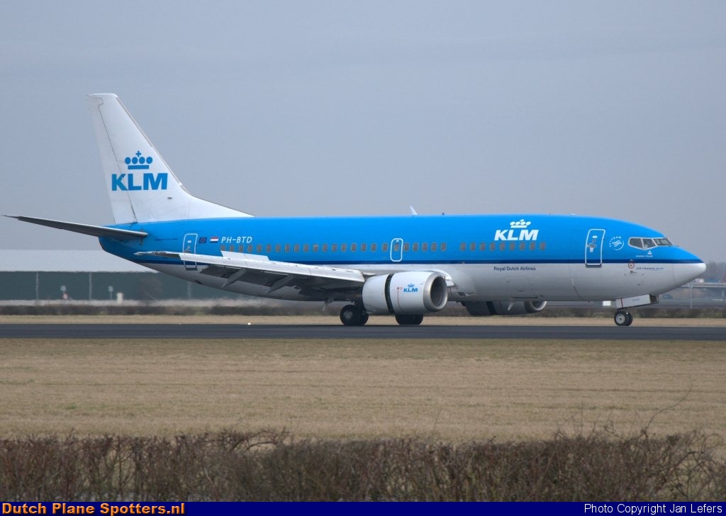 PH-BTD Boeing 737-300 KLM Royal Dutch Airlines by Jan Lefers