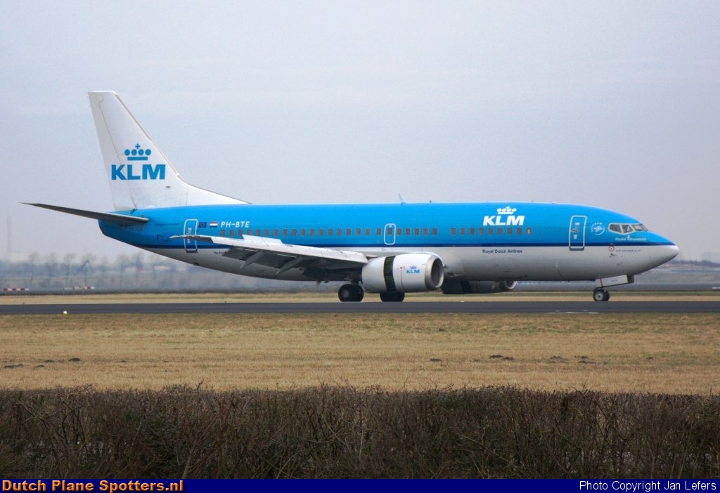 PH-BTE Boeing 737-300 KLM Royal Dutch Airlines by Jan Lefers