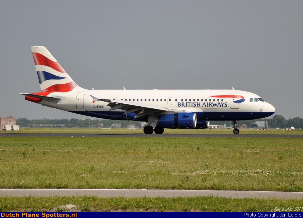G-EUOI Airbus A319 British Airways by Jan Lefers
