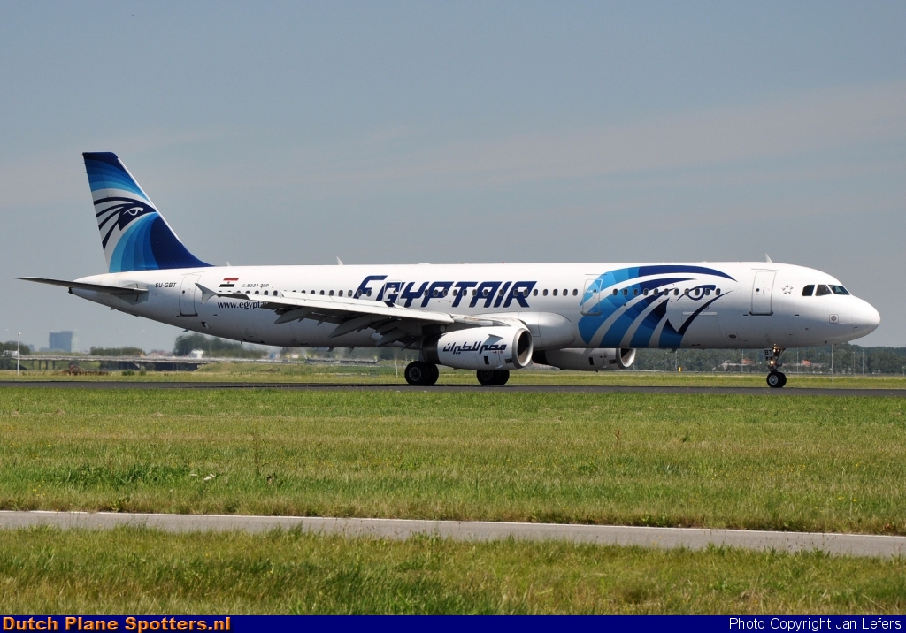 SU-GBT Airbus A321 Egypt Air by Jan Lefers