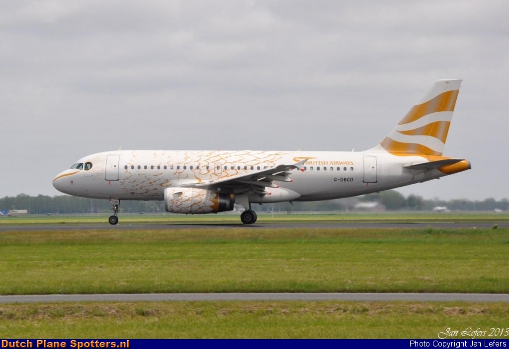 G-DBCD Airbus A319 British Airways by Jan Lefers