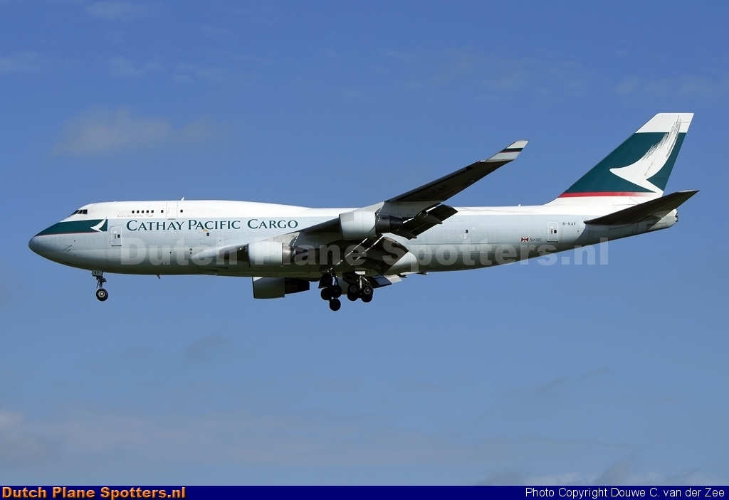 B-KAF Boeing 747-400 Cathay Pacific Cargo by Douwe C. van der Zee