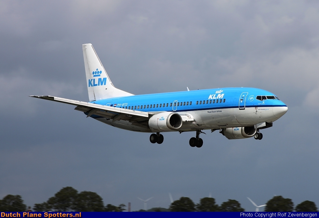 PH-BTD Boeing 737-300 KLM Royal Dutch Airlines by Rolf Zevenbergen
