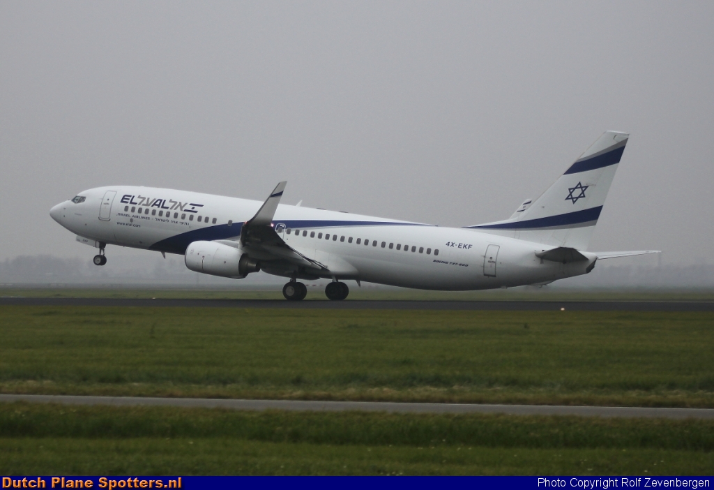 4X-EKF Boeing 737-800 El Al Israel Airlines by Rolf Zevenbergen