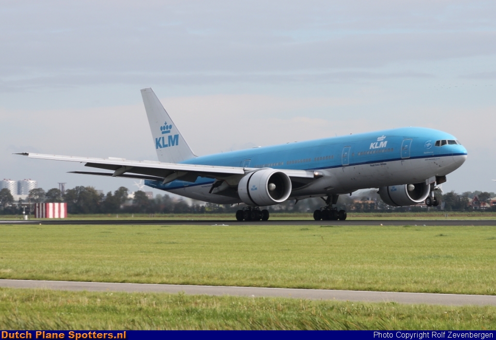 PH-BQE Boeing 777-200 KLM Royal Dutch Airlines by Rolf Zevenbergen