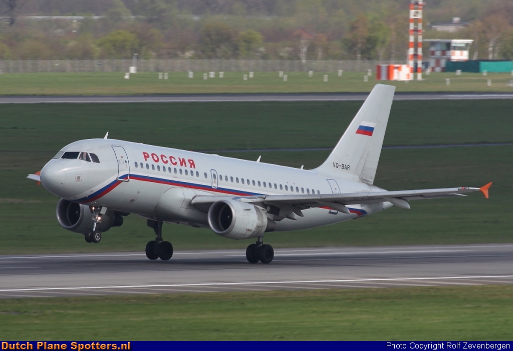 VQ-BAR Airbus A319 Rossiya Airlines by Rolf Zevenbergen