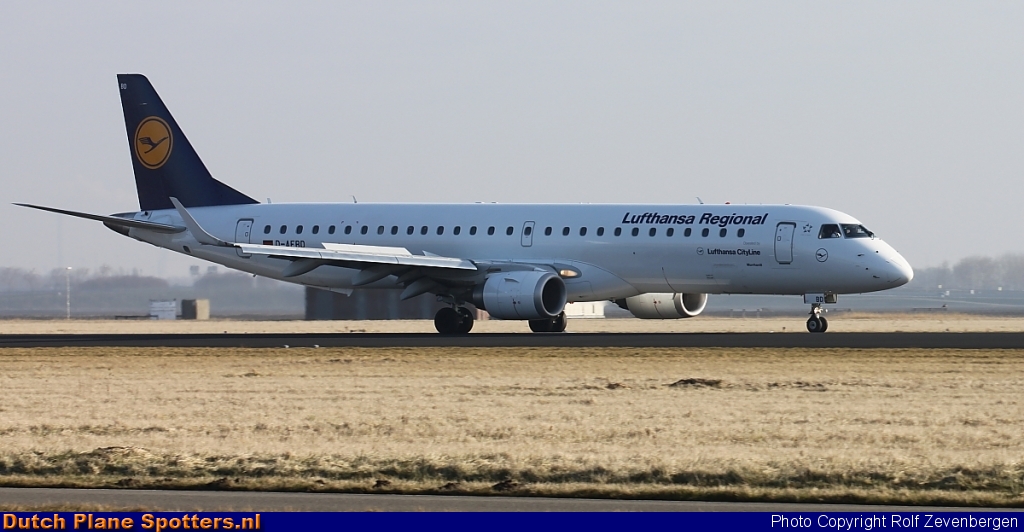 D-AEBD Embraer 195 CityLine (Lufthansa Regional) by Rolf Zevenbergen