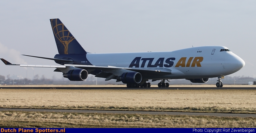 N419MC Boeing 747-400 Atlas Air by Rolf Zevenbergen