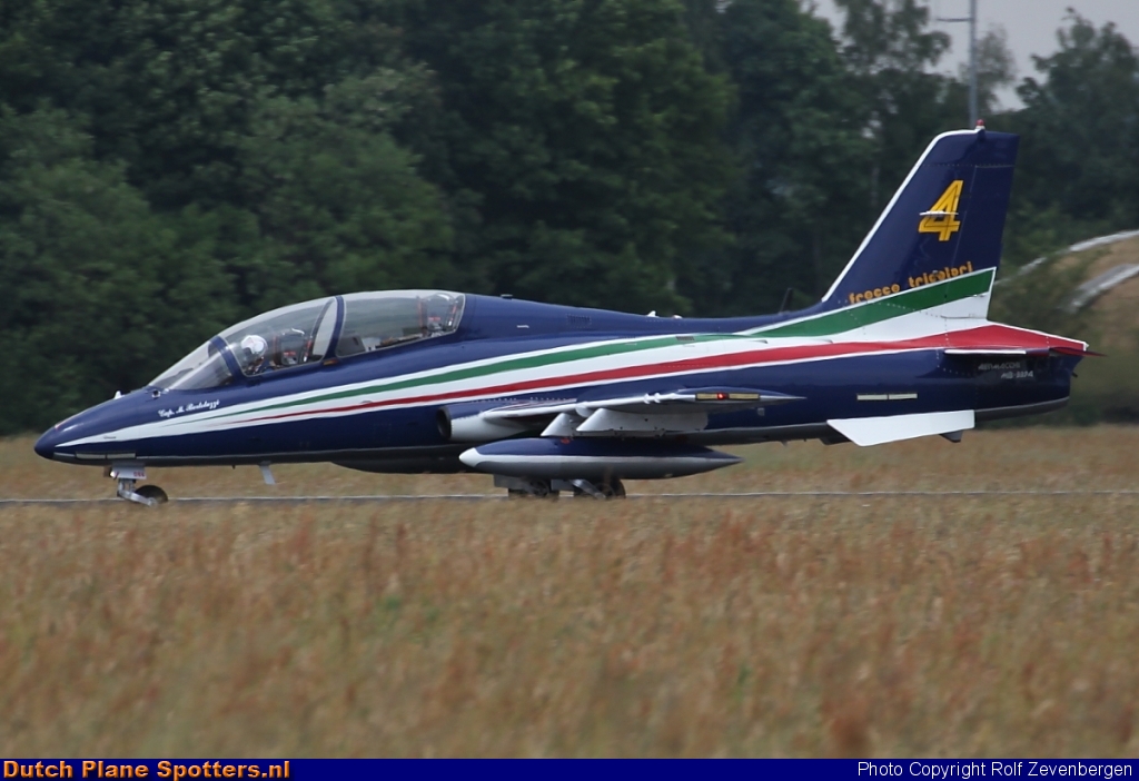 MM55055/4 Aermacchi MB-339 MIL - Italian Air Force (Frecce Tricolori) by Rolf Zevenbergen