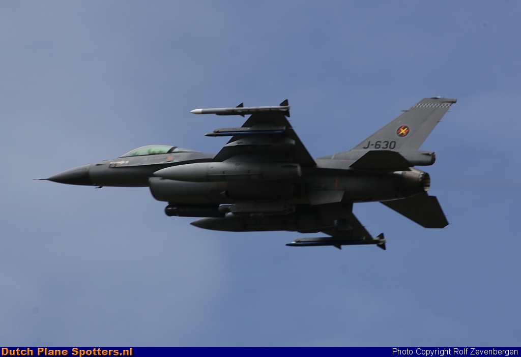 J-630 General Dynamics F-16 Fighting Falcon MIL - Dutch Royal Air Force by Rolf Zevenbergen