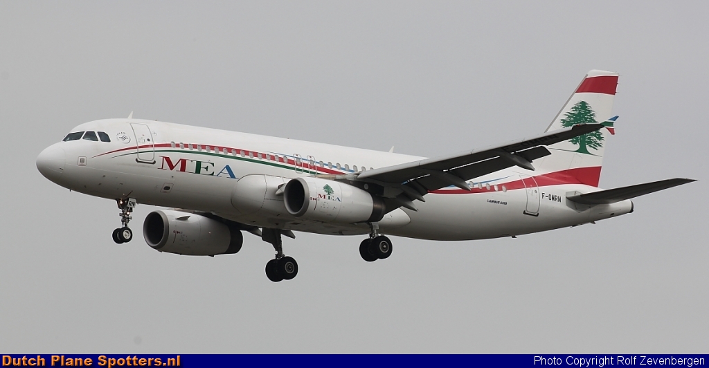 F-ONRN Airbus A320 Middle East Airlines (MEA) by Rolf Zevenbergen
