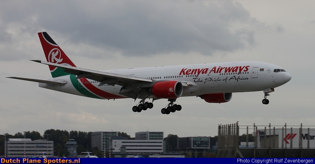 5Y-KQU Boeing 777-200 Kenya Airways by Rolf Zevenbergen
