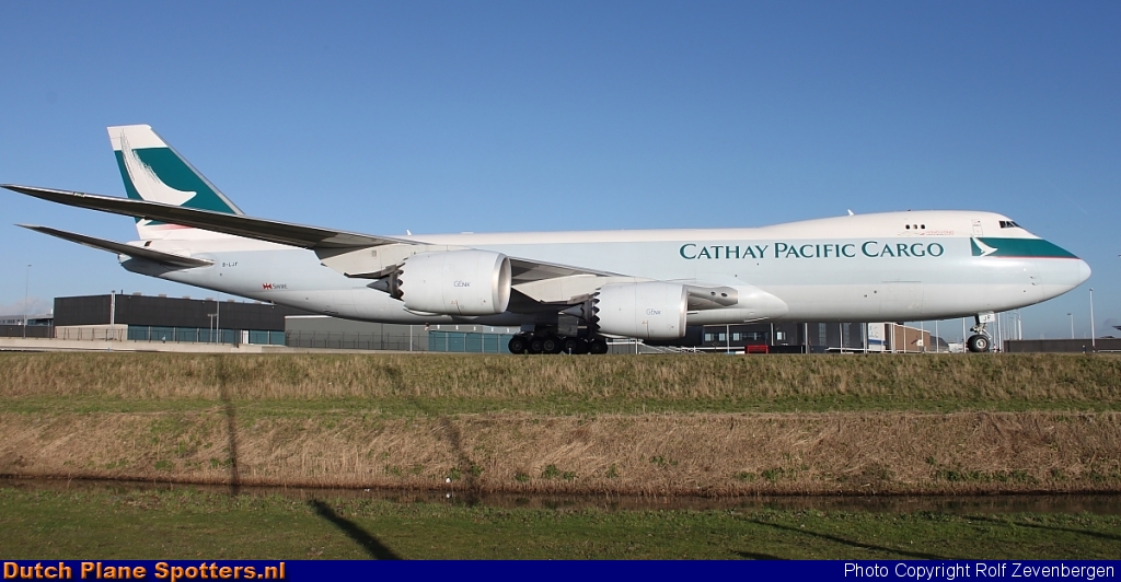 B-LJF Boeing 747-8 Cathay Pacific Cargo by Rolf Zevenbergen
