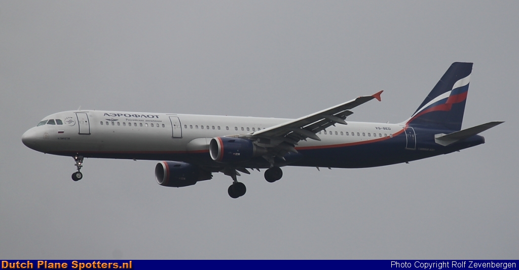 VQ-BED Airbus A321 Aeroflot - Russian Airlines by Rolf Zevenbergen