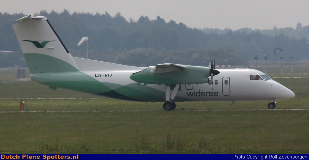 LN-WIJ Bombardier Dash 8-100 Wideroe by Rolf Zevenbergen