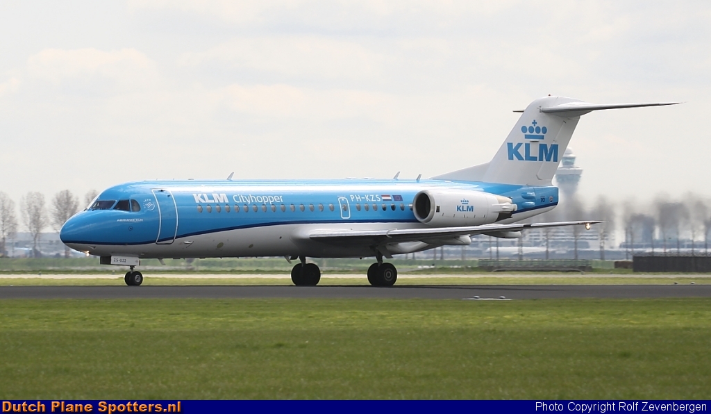 PH-KZS Fokker 70 KLM Cityhopper by Rolf Zevenbergen