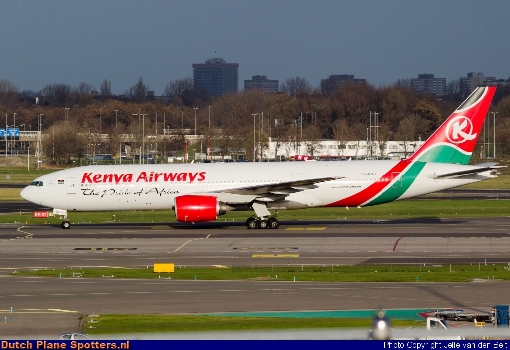 5Y-KQU Boeing 777-200 Kenya Airways by Jelle van den Belt