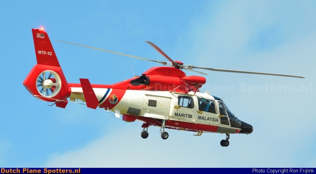M70-02 Aerospatiale AS365 Ecureuil MIL - Malaysian Coast Guard by Ron Frijlink
