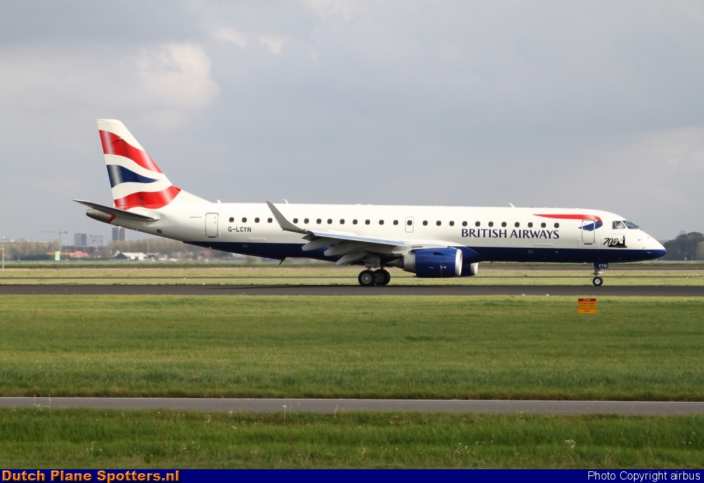 G-LCYN Embraer 190 BA CityFlyer (British Airways) by airbus