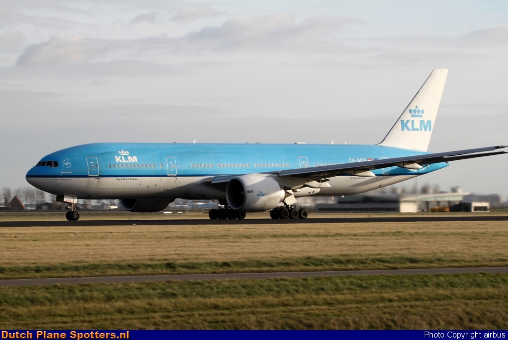 PH-BQB Boeing 777-200 KLM Royal Dutch Airlines by airbus