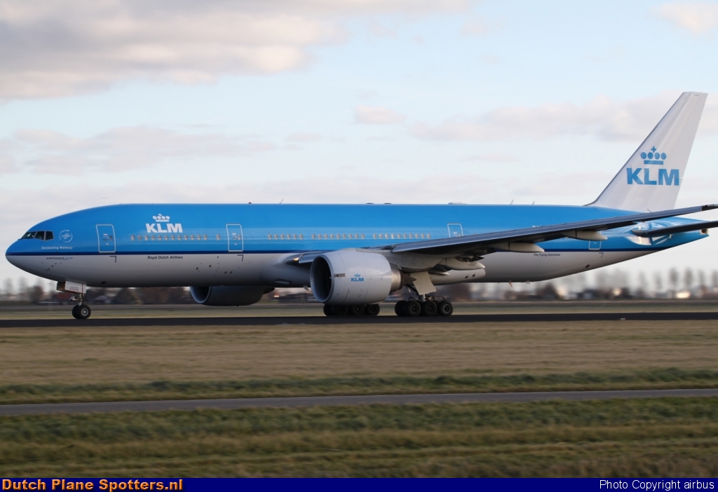 PH-BQD Boeing 777-200 KLM Royal Dutch Airlines by airbus