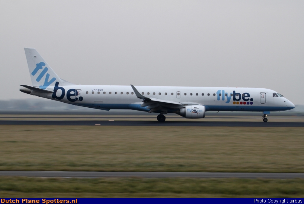 G-FBEK Embraer 195 Flybe by airbus