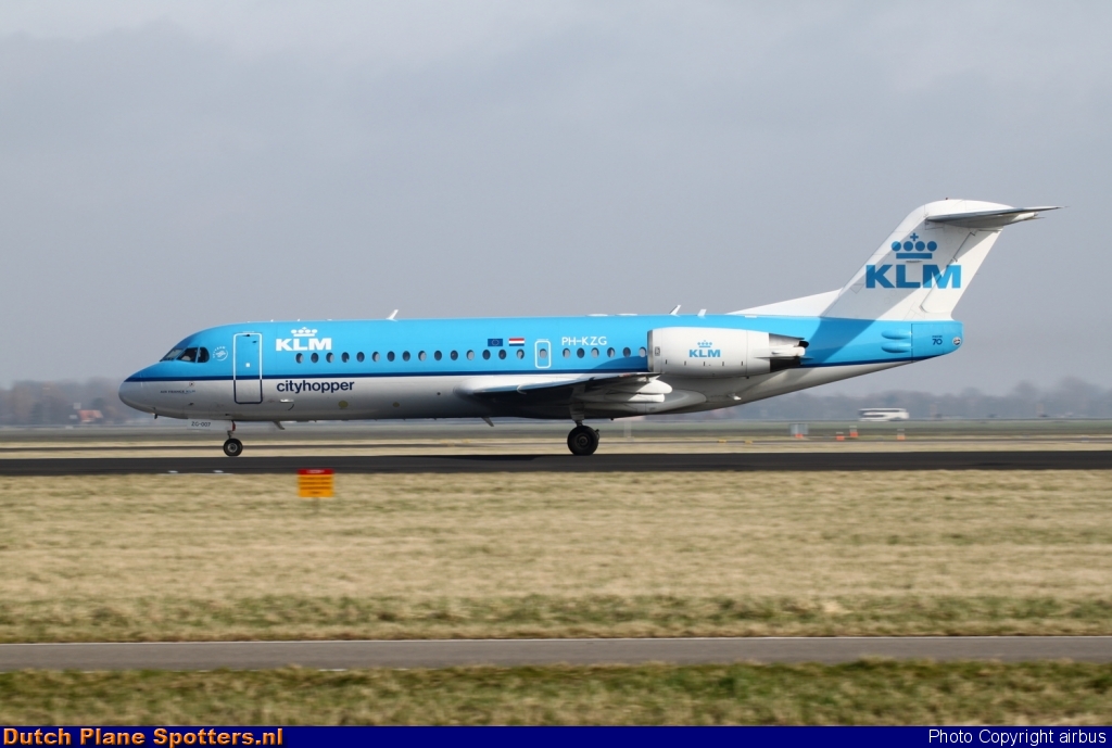 PH-KZG Fokker 70 KLM Cityhopper by airbus