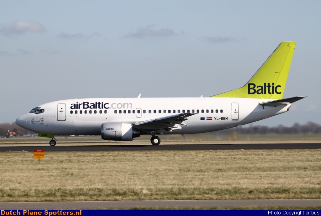 YL-BBM Boeing 737-500 Air Baltic by airbus