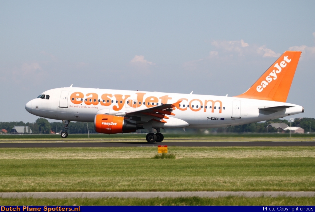 G-EZEF Airbus A319 easyJet by airbus