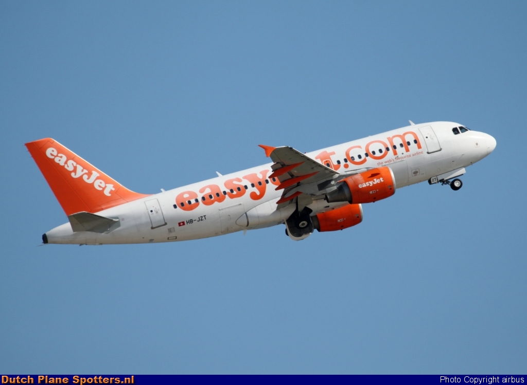 HB-JZT Airbus A319 easyJet Switzerland by airbus