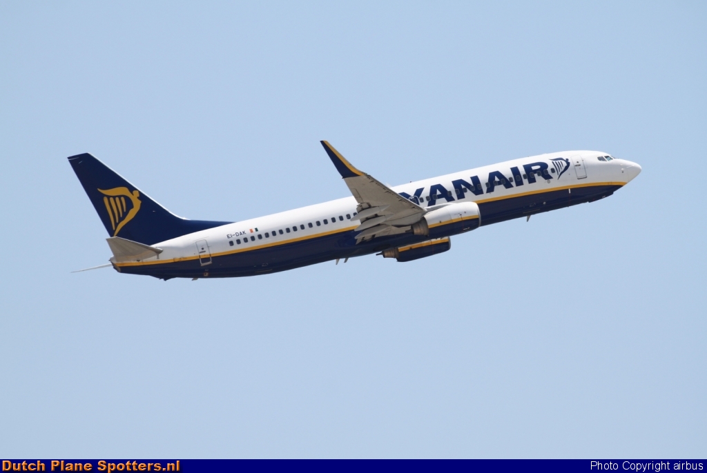 EI-DAK Boeing 737-800 Ryanair by airbus