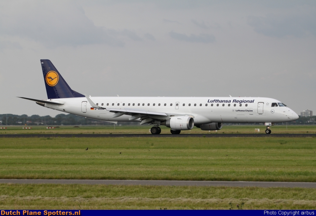 D-AEBA Embraer 195 CityLine (Lufthansa Regional) by airbus