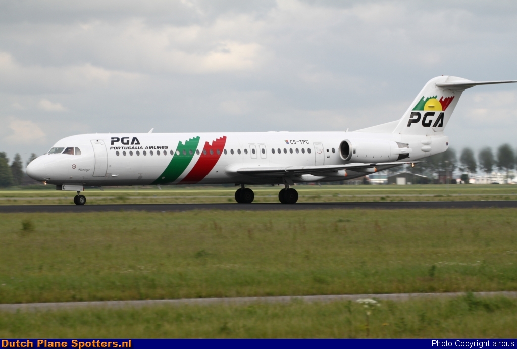 CS-TPC Fokker 100 PGA Portugalia Airlines by airbus
