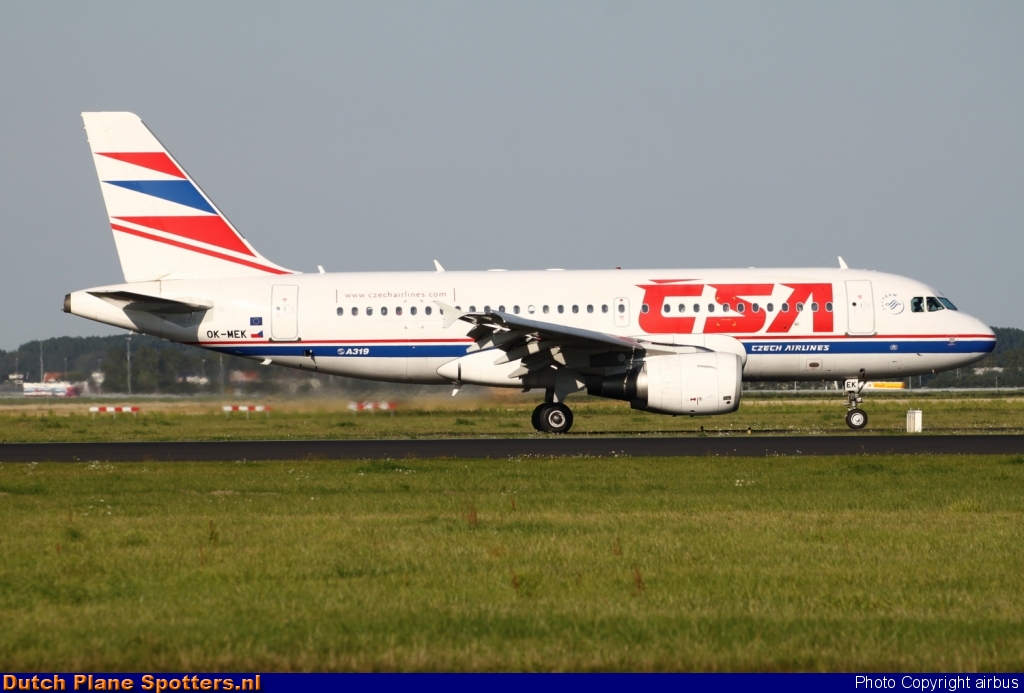 OK-MEK Airbus A319 CSA Czech Airlines by airbus