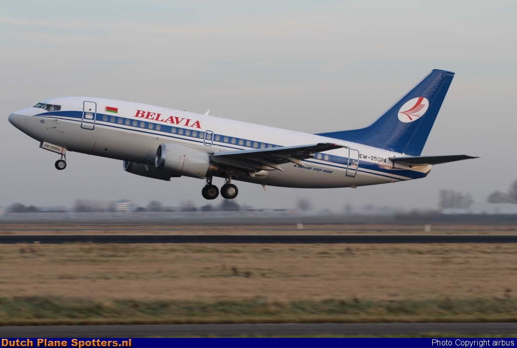 EW-250PA Boeing 737-500 Belavia Belarusian Airlines by airbus
