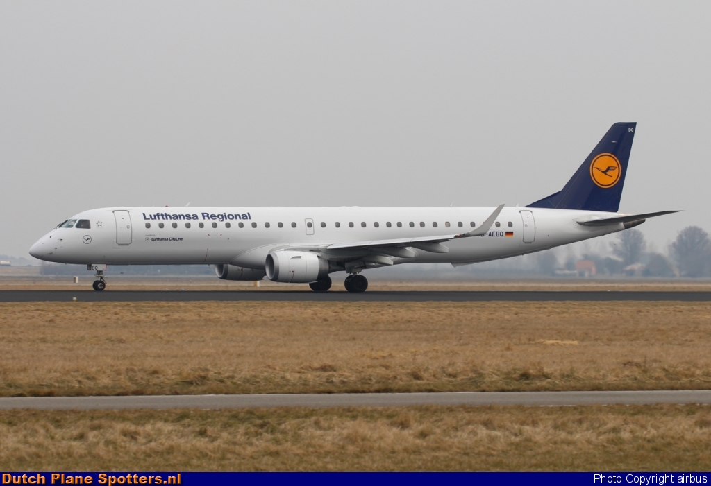 D-AEBQ Embraer 195 CityLine (Lufthansa Regional) by airbus