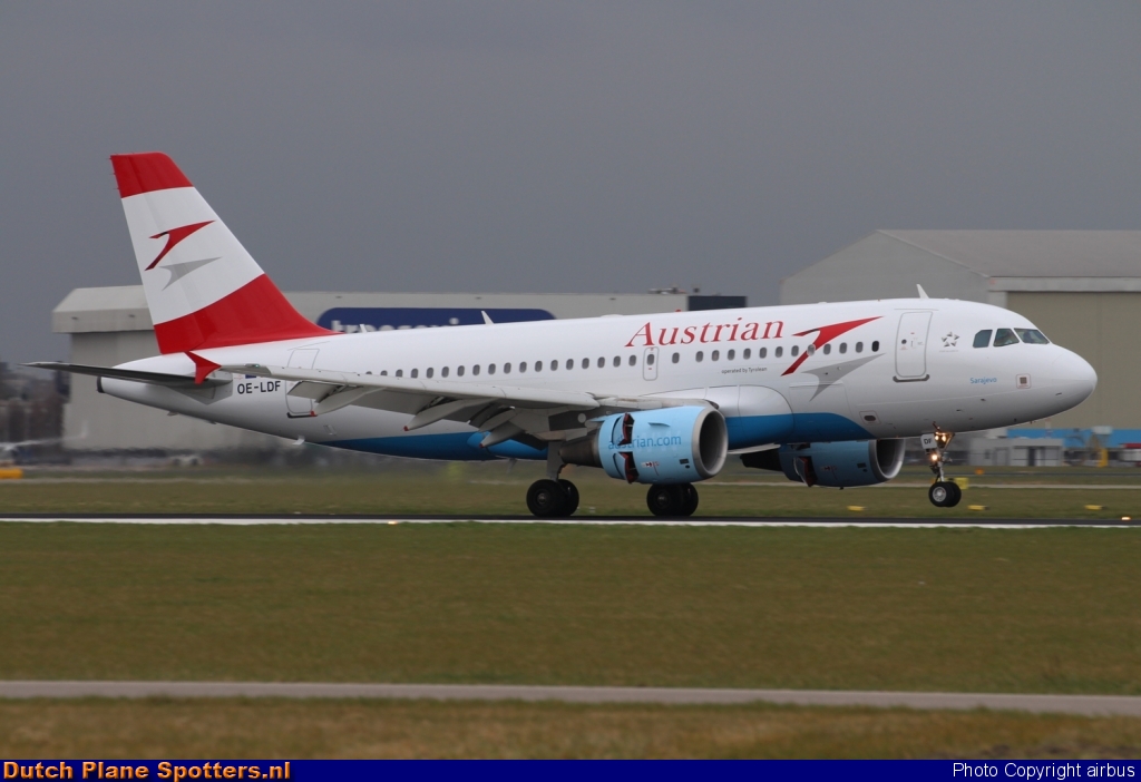 OE-LDF Airbus A319 Austrian Airlines by airbus