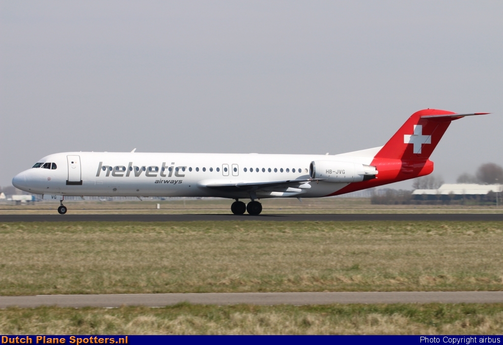 HB-JVG Fokker 100 Helvetic Airways by airbus