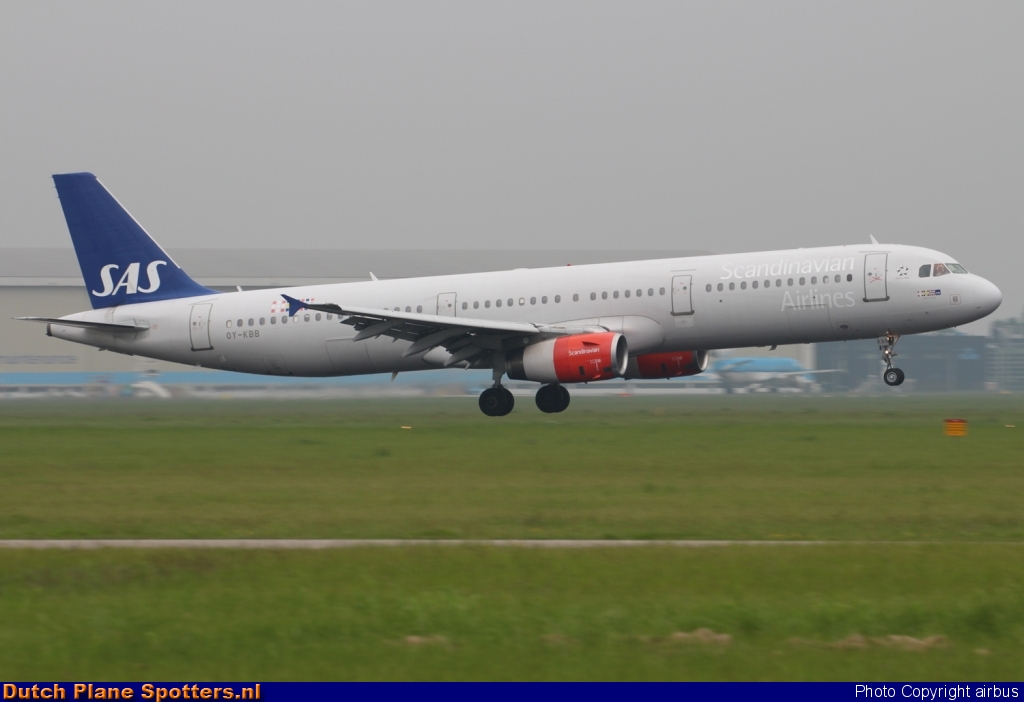 OY-KBB Airbus A321 SAS Scandinavian Airlines by airbus