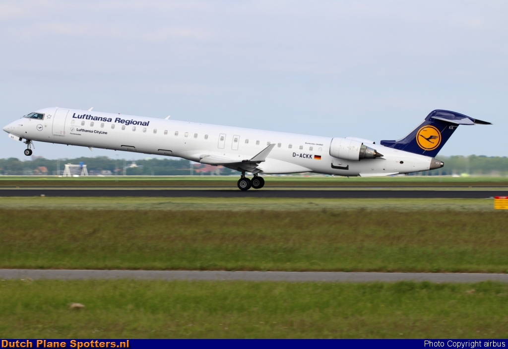 D-ACKK Bombardier Canadair CRJ900 CityLine (Lufthansa Regional) by airbus