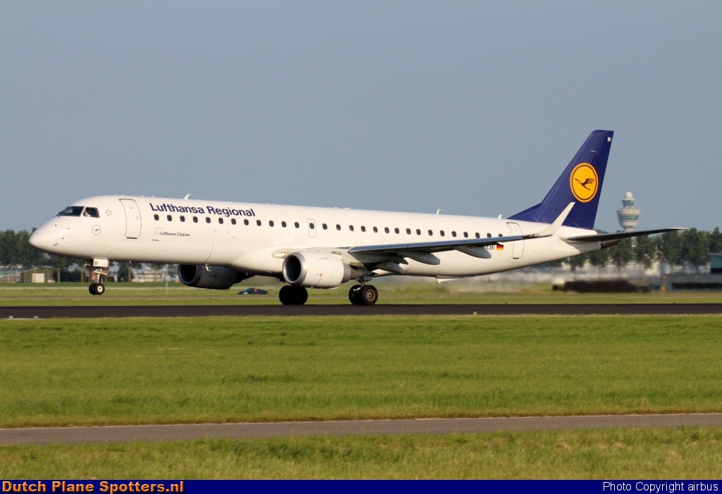 D-AEBI Embraer 195 CityLine (Lufthansa Regional) by airbus
